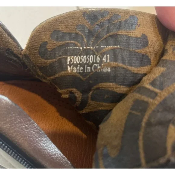 Fly London EU 41 Gold Metallic Weso Boots Booties | Leather Upper - Picture 7 of 13